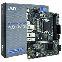 Placa Mae MSI Pro H610M-G Socket LGA 1700 / VGA / DDR5