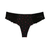 Victoria's Secret Ropa Interior c/Encaje Pink Corazon Fem 2748 (T) M Negro
