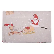 Toalha Design Natal Mesa 137X250CM Papai Noel