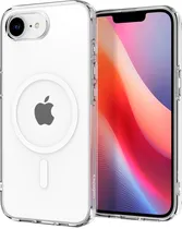 Case Spigen para iPhone 16E Crystal Flex ACS09127 Crystal White (Magfit)