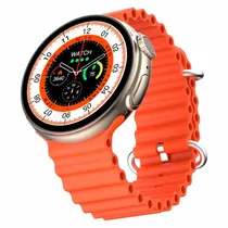 Smartwatch Microwear Ultra 9 Pro Caixa Titanio - Laranja