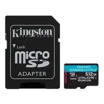 Cartao Microsd 512GB Kingston 200MB/s SDCG4/512GB SDCG4/512GB Canvas Go Plus