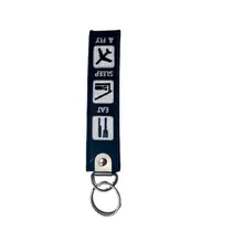 Keychain Remove Before Flight Eat Sleep FLY