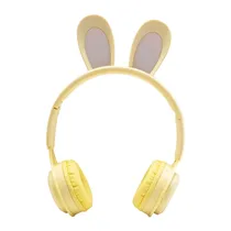 Fone de Ouvido Sem Fio Stereo Headphone MZ-08R com Bluetooth / 400MAH - Amarelo