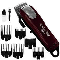 Máquina de Cortar Cabelo Prosper Magic Clip P-1902 Recarregável - Vinho/Preta