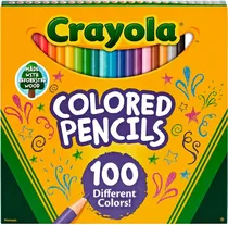 Lápis de Cor Crayola Colored Pencils 68-8100 (100 Unidades)