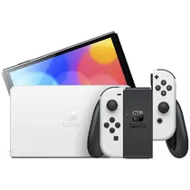 Console Portátil Nintendo Switch Oled de 7.0" com 64GB - Branco/Preto (HK)
