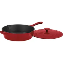 Frigideira Cuisinart CI45-30CR Ferro Fundido Esmaltado 30CM - Vermelha