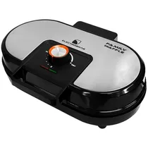 Máquina de Waffles Electrobras Family Waffle EBWF-02 1.400 Watts 220 - 240 V ~ 50/60 HZ - Preta/Prata