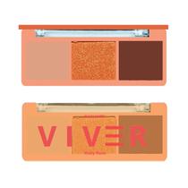 Paleta de Sombras Ruby Rose Trio Viver HB-F528 Radiante 32GR