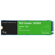 SSD Western Digital WD Green SN350, 1TB, M.2 Nvme, Leitura 3200MB/s, Gravação 2500MB/s, WDS100T3G0C
