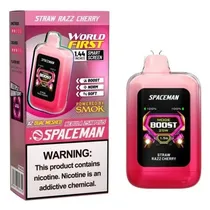 Pod Descartável Smok Spaceman Nebula 25K Straw Razz Cherry 25.000 Puffs
