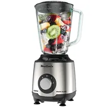 Liquidificador Molimix Pratic Glass MLV-600 600 Watts 1.5 Litros 2 Velocidades + Pulsar 127V ~ 60HZ - Prata/Preto