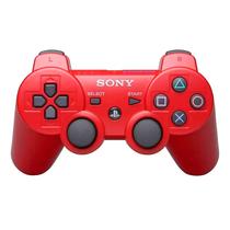 Controle Dualshock 3 Sem Fio para PS3 - Vermelho