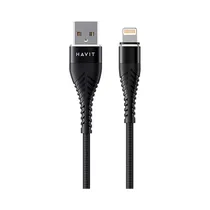 Cable Havit CB-6160 USB-A A Lightning 1M Negro