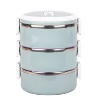 Marmita Dupla Aço Inox Vedação Térmica 3 Compartimentos Box Cor A Definir