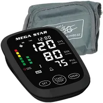 Aparelho de Pressão Digital para Braço Megastar HT568G Tela LCD - Preto