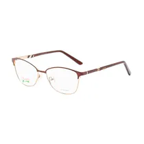 Armação para Óculos de Grau Visard BF7080 C4 Tam. 54-15-140MM - Marrom/Dourado