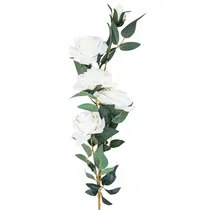 Rosa Artificial Branca Decorativa