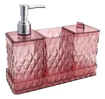 Kit Baño 4PC Glamour Ambar