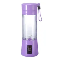 Mini Liquidificador Portátil Recarregável Bigstar Plus BSP1253 / 380ML - Roxo