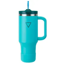 Copo Térmico Hydrate Celeste c/Canudo 1.182ML