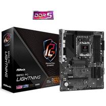 Placa Mãe Asrock AM5 B650 PG Lightning / DDR5 / HDMI / USB-C / Lan / Som