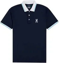 Camisa Polo Psycho Bunny B6K429 - Azul Mrinho