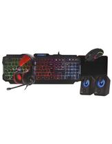 Kit Gamer Teclado Satellite KG502 USB com Mouse / Mouse Pad / Fone de Ouvido / Caixa de Som