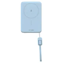 Carregador Portátil G-Tide Slim 01 - 5000MAH - USB-C/USB-C - Wireless - Azul  Carregador ...