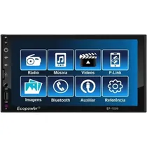 Toca Radio Ecopower EP-7008 Tela de 7" USB/GPS/And - Preto