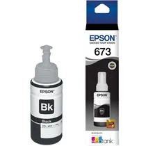 Frasco de Tinta Epson T673120 L800/L810/L850/L1800 70ML – Preto