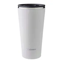 Copo Térmico Zojirushi Inox com Tampa A Vácuo Branco 450ML