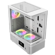 Gabinete Gamer Gamdias Atlas E2 CG WH Mid Tower / 3 Cooler / Argb - Branco