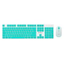 Teclado e Mouse FTX FTXGK600 Wireless/Portugues Branco e Verde