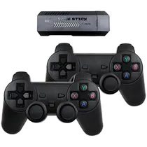 Console Game Stick X2+ 64GB +10000 Jogos 2 Controles - Preto