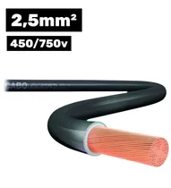 Cabo Flexsil 450/750V 1*2.5MM 100M Preto