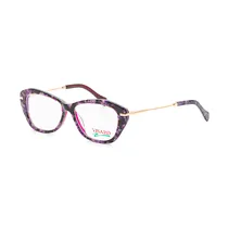 Armação para Óculos de Grau Visard HRS6095 C2 Tam. 52-16-135 - Roxo/Animal Print