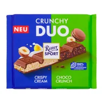 Barra Chocolate Ritter Sport Duo Crunchy 218G