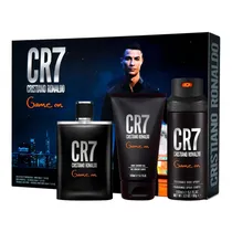 Kit Perfume + Body Spray + Gel de Banho Corporal Cristiano Ronaldo Game On - Masculino - 100ML + 150ML + 150ML