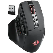 Mouse Sem Fio Gaming Redragon Pro M811 Aatrox/RGB/26000 Dpi Ajustável/15 Botões - Preto