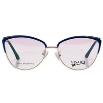 Armação para Óculos de Grau RX Visard 20203 54-18-142 Col.02- Azul/Dourado