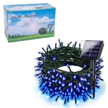 Luzes Pisca Pisca Solar 50M 500 LED Azul