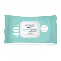 Lenço Demaquilante Byphasse Pele Sensível Aloe Vera 40 Unidades