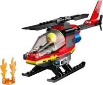 Lego City Fire Rescue Helicopter - 60411 (85 Peças)