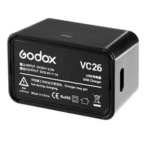 Carregador Godox VC26 p/V1 , V860III...