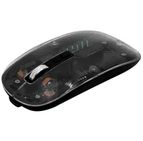 Mouse Satellite A-771G Preto Transparente Recarregavel , Wireless 2.4GHZ, Bluetooth