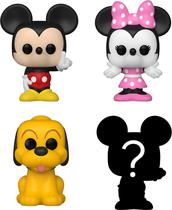 Boneco Mickey Mouse - Disney - Funko Bitty Pop! Misterio Pop Adentro 4 Pack