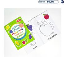 Livro Infantil para Colorir - Frutas & Verduras - 16 Paginas - F0420