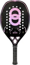 Raquete de Beach Tennis Joog Ares 3K Pro Full Carbon Eva Pro Preto/Rosa